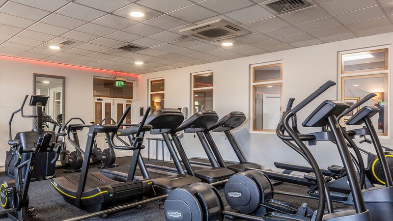 gymnasium at canal court hotel