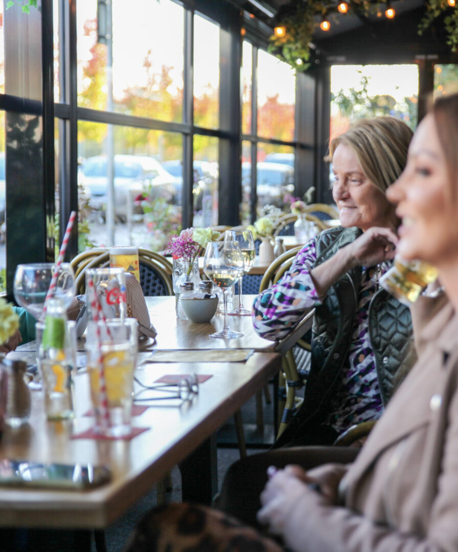 Girls Afternoon Terrace