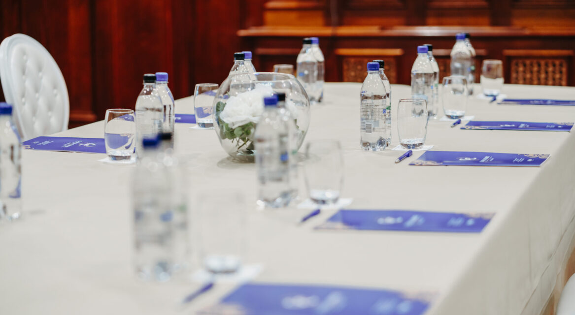 Settings on Kearny table