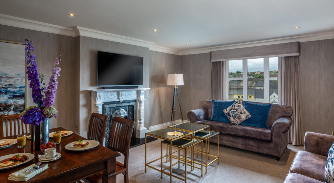 Superior Suite with breakfast on table