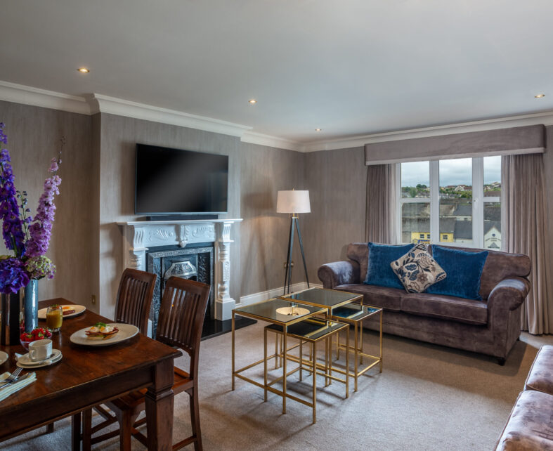 Superior Suite with breakfast on table