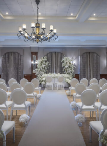 Civil Cermony Curtains Closed